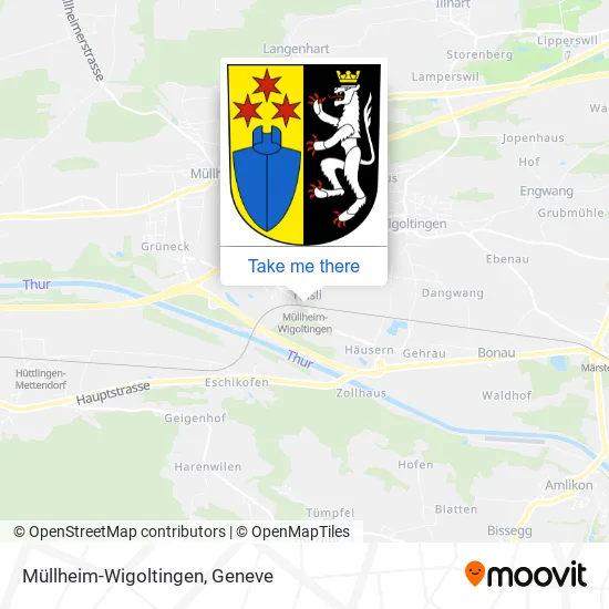 Müllheim-Wigoltingen map