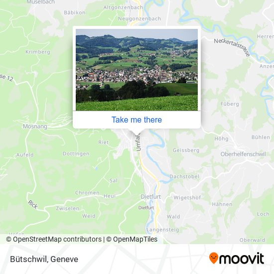 Bütschwil map