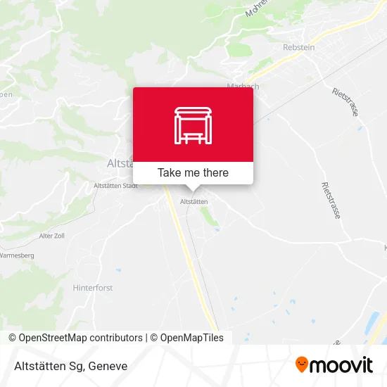 Altstätten Sg map