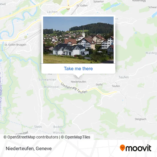 Niederteufen map