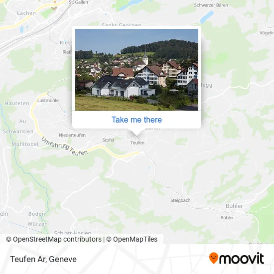 Teufen Ar map