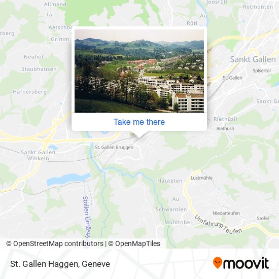 St. Gallen Haggen map