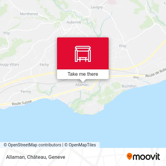 Allaman, Château map