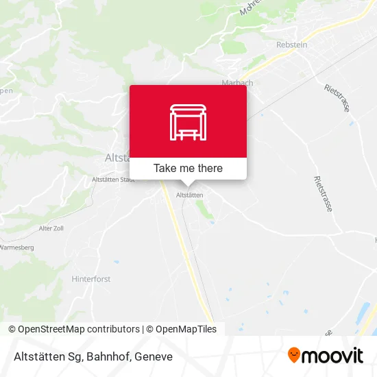 Altstätten Sg, Bahnhof map