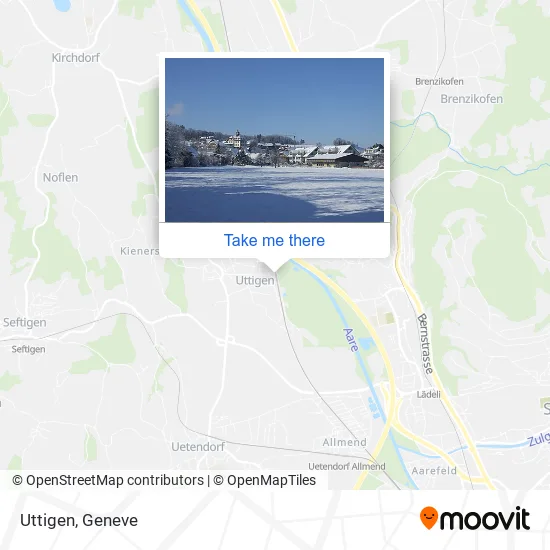 Uttigen map