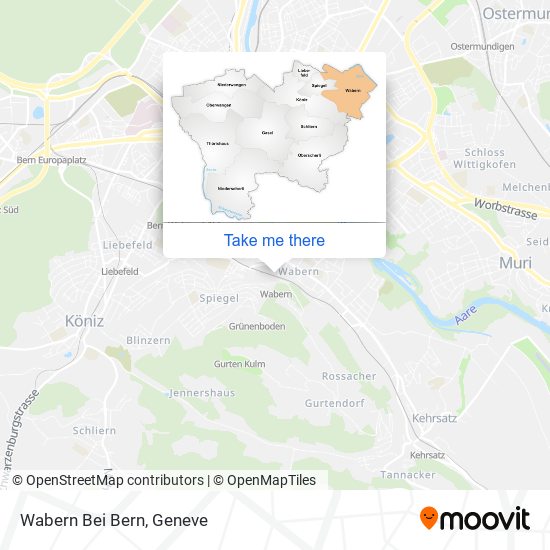 Wabern Bei Bern map