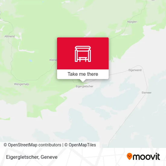 Eigergletscher map