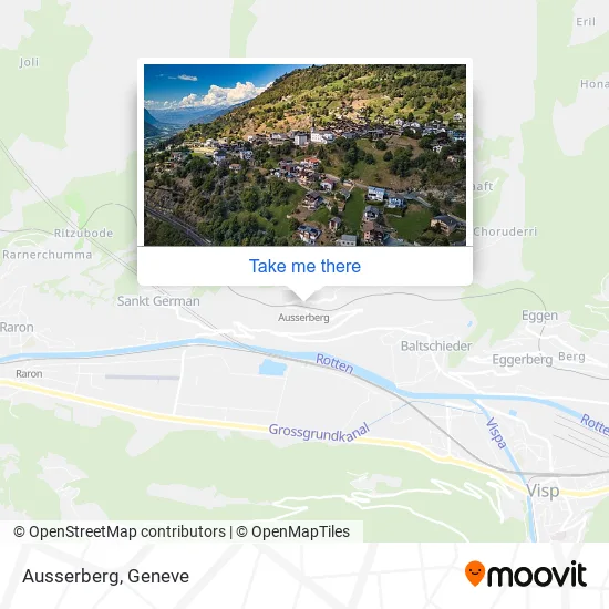 Ausserberg map