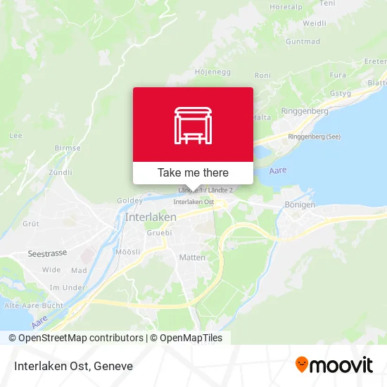 Interlaken Ost map
