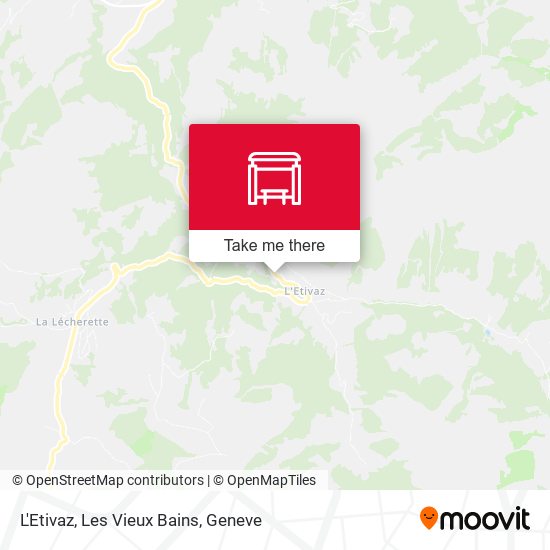 L'Etivaz, Les Vieux Bains map