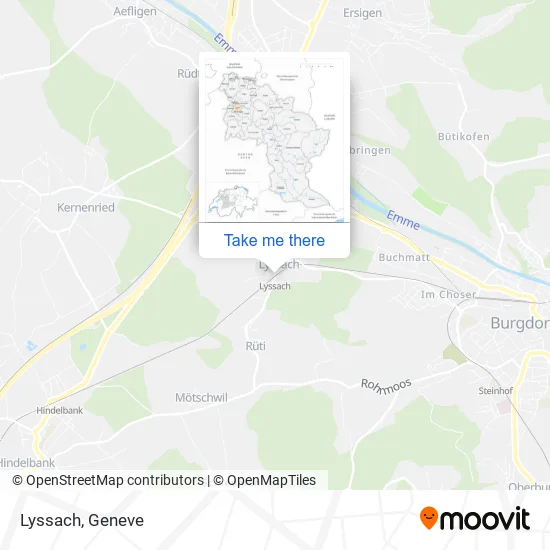 Lyssach map