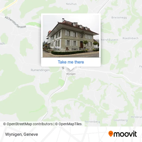 Wynigen map