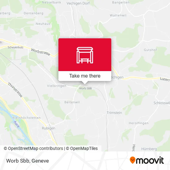 Worb Sbb map