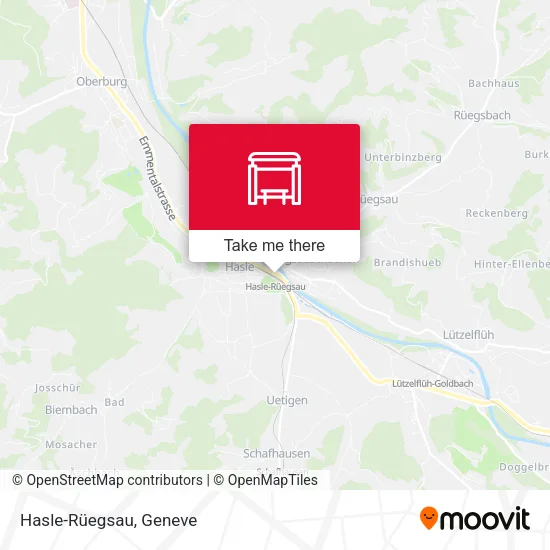 Hasle-Rüegsau map