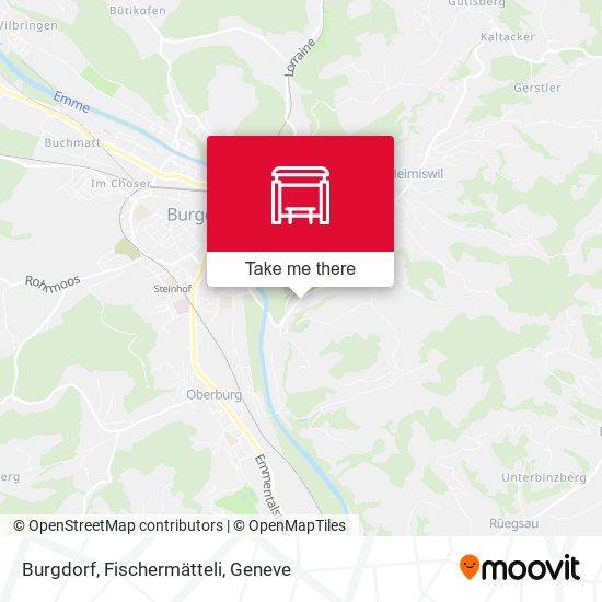 Burgdorf, Fischermätteli Karte