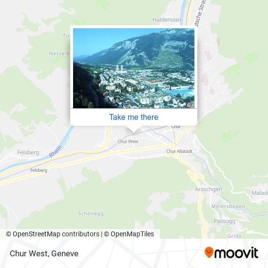 Chur West map