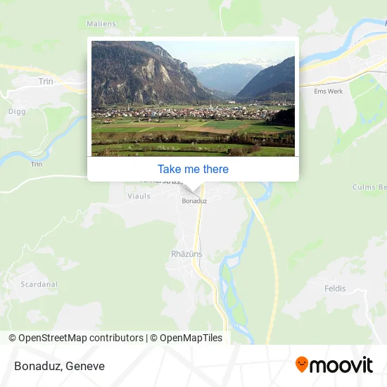 Bonaduz map