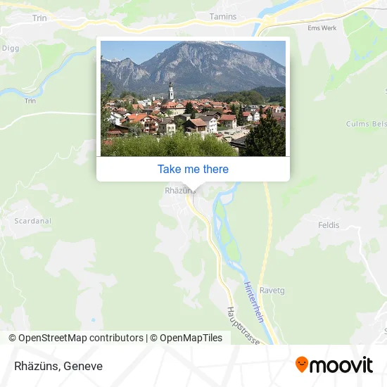 Rhäzüns map