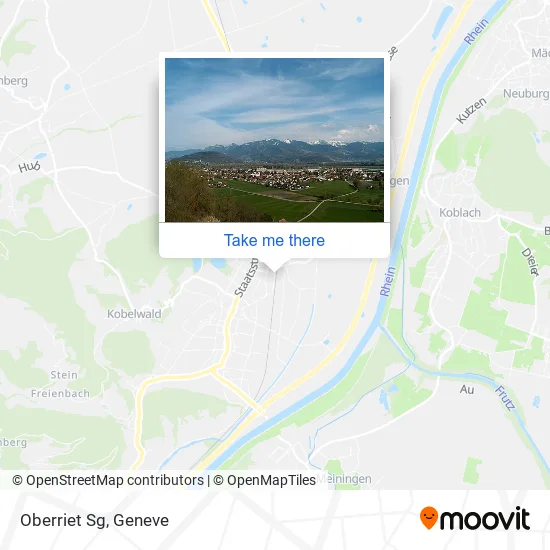 Oberriet Sg map
