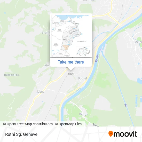 Rüthi Sg map