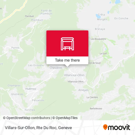 Villars-Sur-Ollon, Rte Du Roc plan