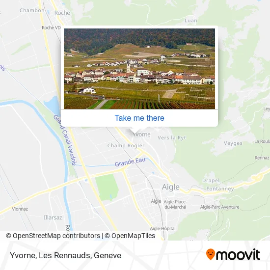 Yvorne, Les Rennauds plan