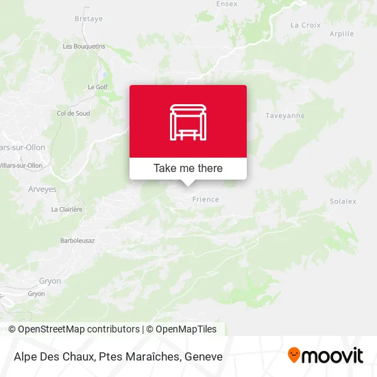Alpe Des Chaux, Ptes Maraîches plan