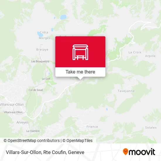 Villars-Sur-Ollon, Rte Coufin map