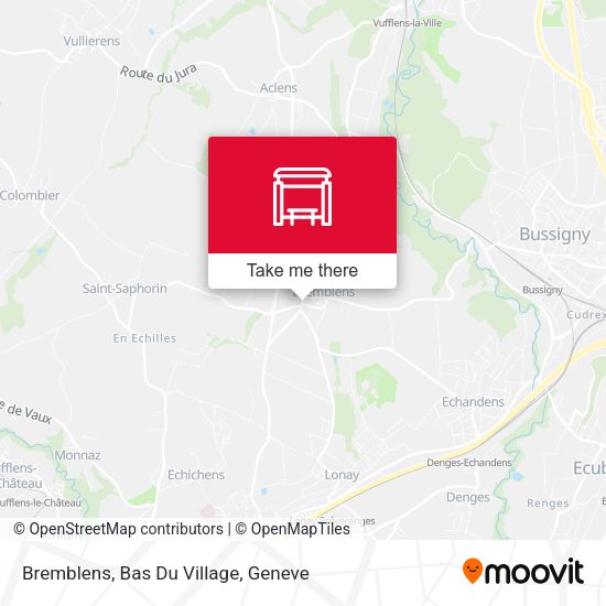 Bremblens, Bas Du Village map