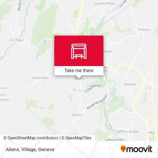Allens, Village map