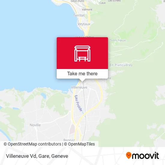 Villeneuve Vd, Gare map