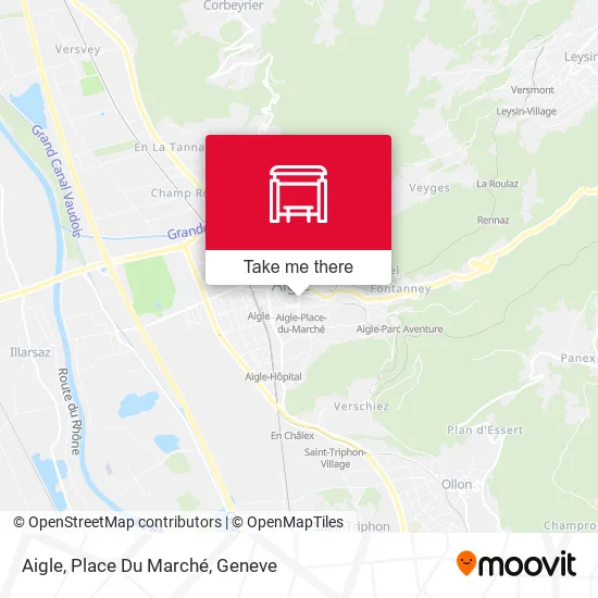 Aigle, Place Du Marché map