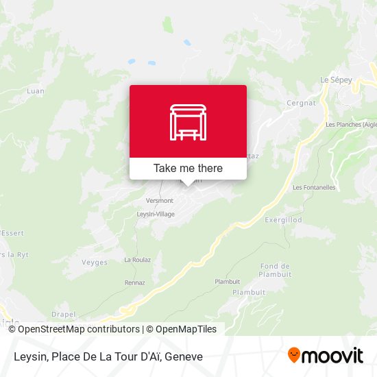Leysin, Place De La Tour D'Aï map