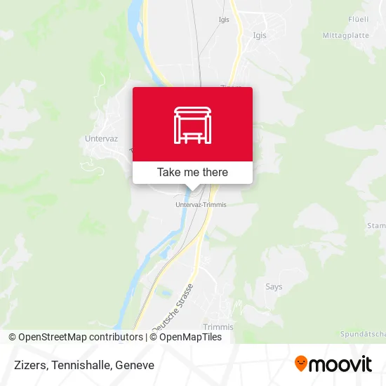 Zizers, Tennishalle map