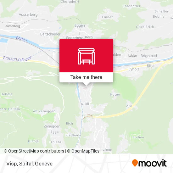 Visp, Spital map