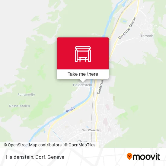 Haldenstein, Dorf map