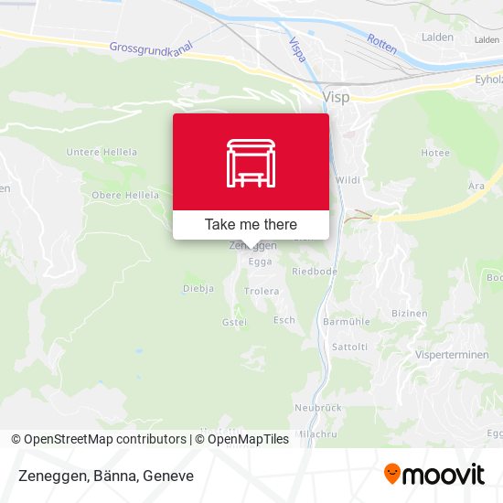 Zeneggen, Bänna map