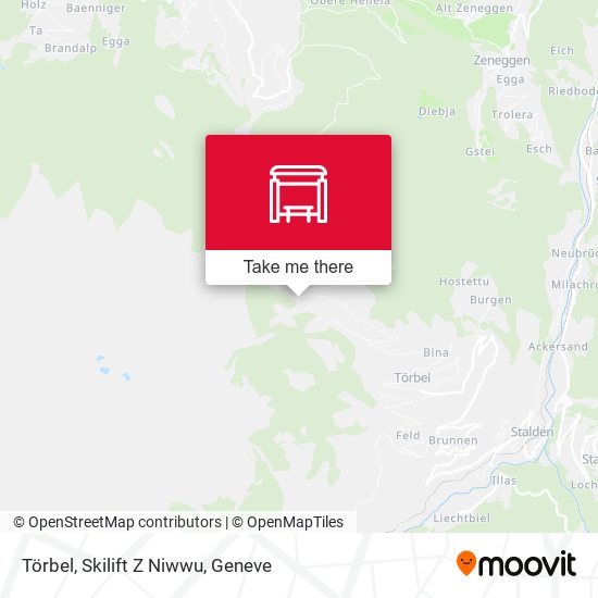 Törbel, Skilift Z Niwwu map
