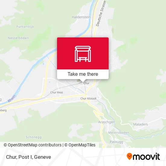 Chur, Post I map