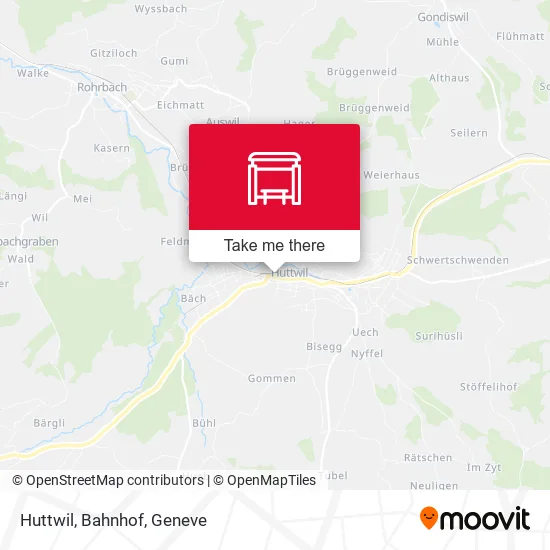 Huttwil, Bahnhof map
