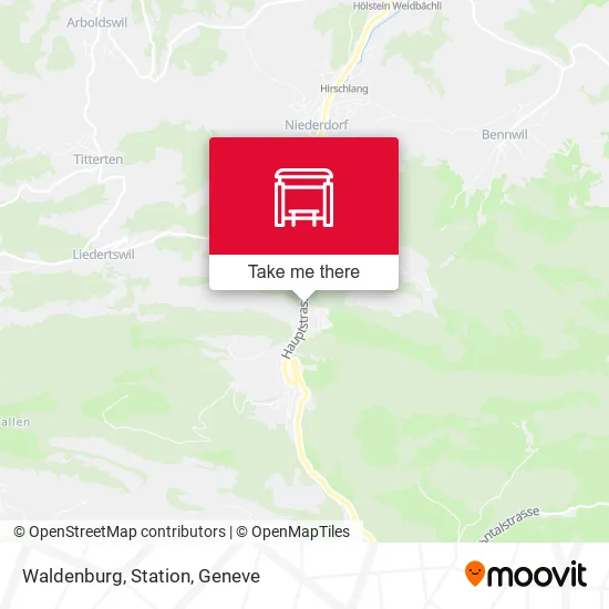Waldenburg, Station map