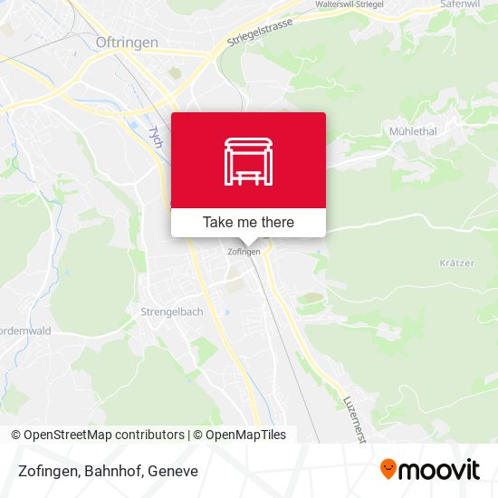 Zofingen, Bahnhof map