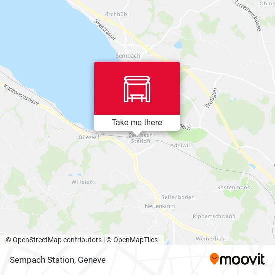Sempach Station map