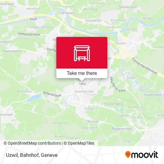 Uzwil, Bahnhof map