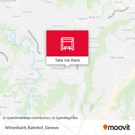 Wittenbach, Bahnhof map