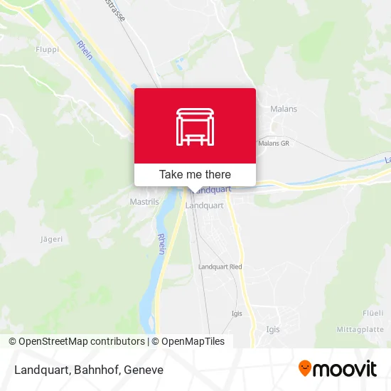 Landquart, Bahnhof map
