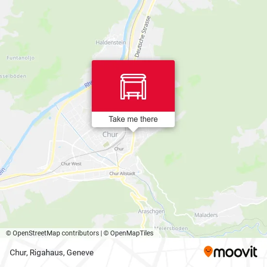 Chur, Rigahaus map