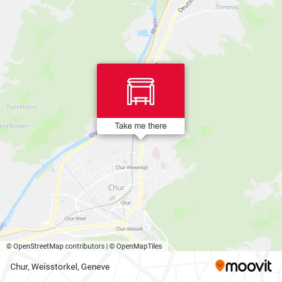 Chur, Weisstorkel map