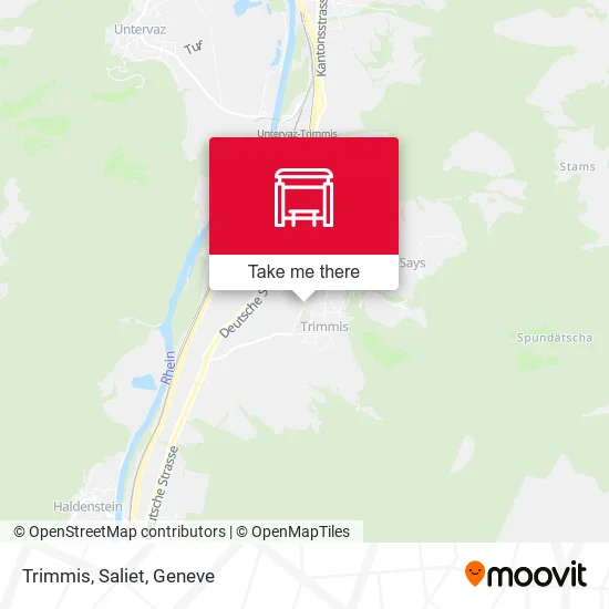 Trimmis, Saliet map