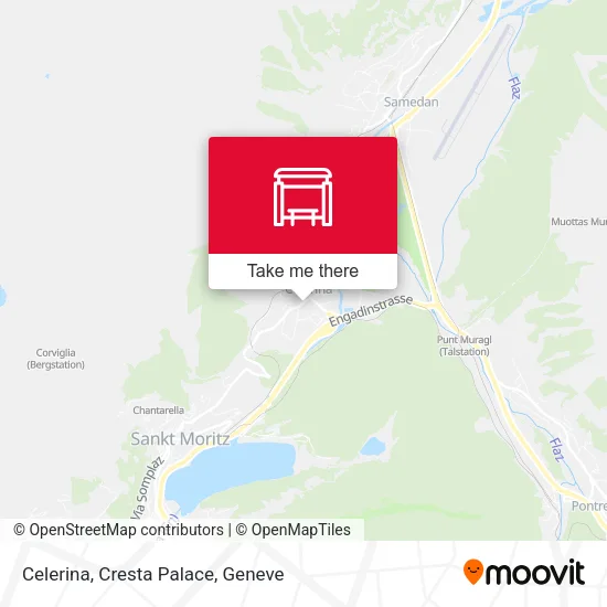 Celerina, Cresta Palace map